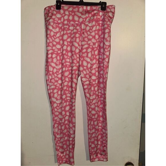 Crown & Ivy Pull-On Leggings Plus Size XL Pink Animal Print - Picture 1 of 4